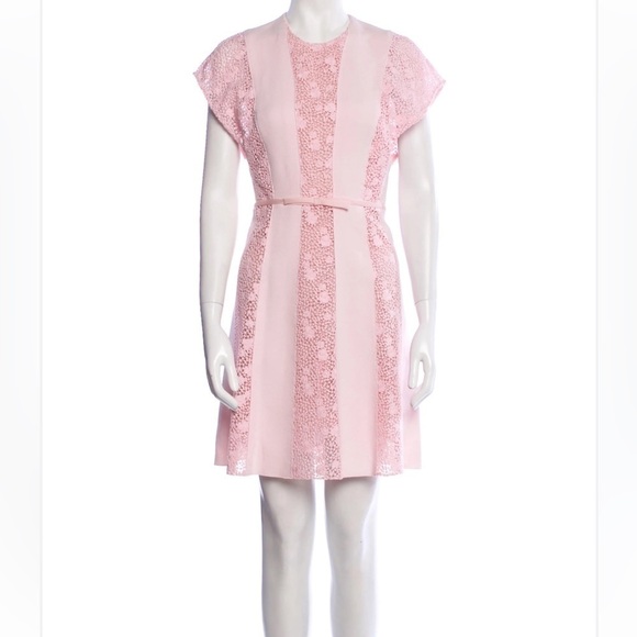 GIAMBATTISTA VALLI Dresses & Skirts - GIAMBATTISTA VALLI Lace Pattern Mini Dress light pink